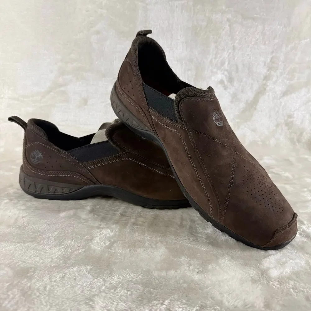 Timberland Suede Leather Slip On Shoes Men's Size 13M Casual Outdoors